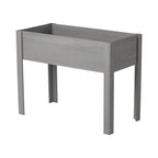 Solid Wood Raised Garden Bed with Legs - Available in Gray, Dark Gray, Dark Brown
