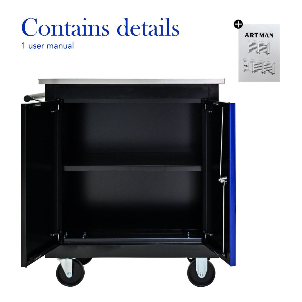 Lockable Double Door Storage Locker with Double Doors - Steel