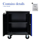 Lockable Double Door Storage Locker with Double Doors - Steel