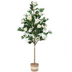 Artificial Camellia Tree - 5FT Faux Indoor Plant