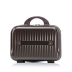 ABS Spinner Wheel Luggage Set with Cosmetic Case - Brown