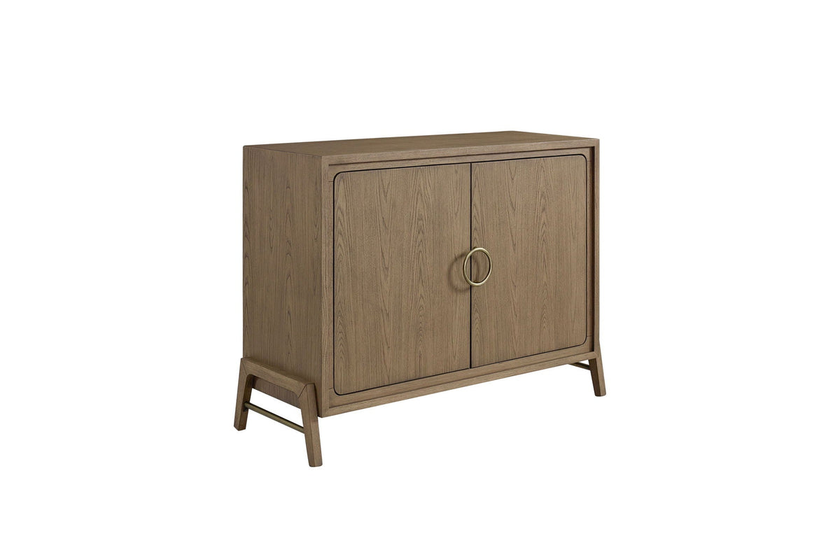 Light Brown 2 Door Server with Ample Storage - Modern Buffet