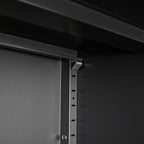 Metal Storage Cabinet With Locking Doors And Adjustable Shelf
