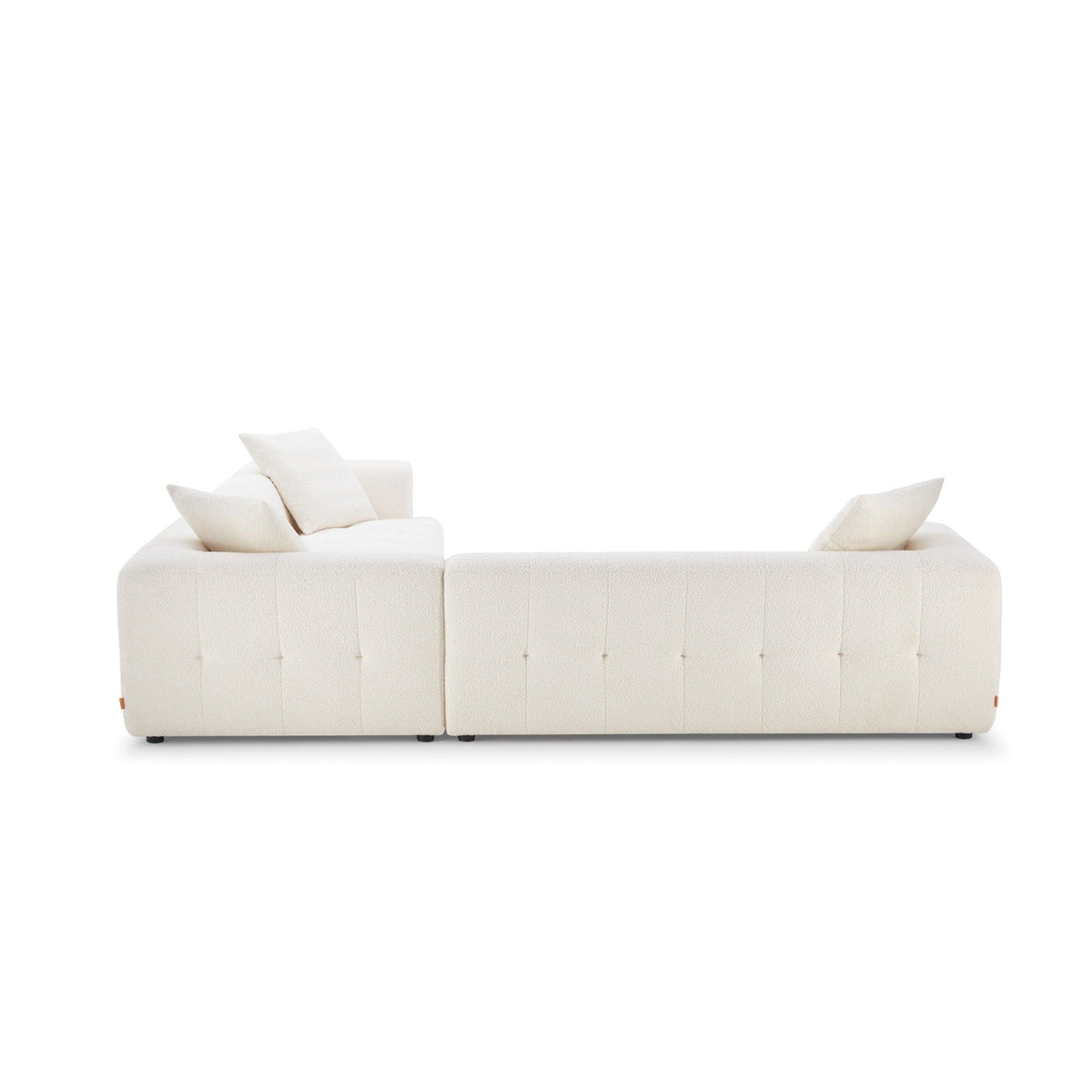 Elegant Upholstery Corner Sofa with Durable Frame - Beige
