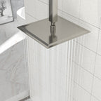 10" Square Rainfall Shower Head with 360° Adjustability – Multiple Colors