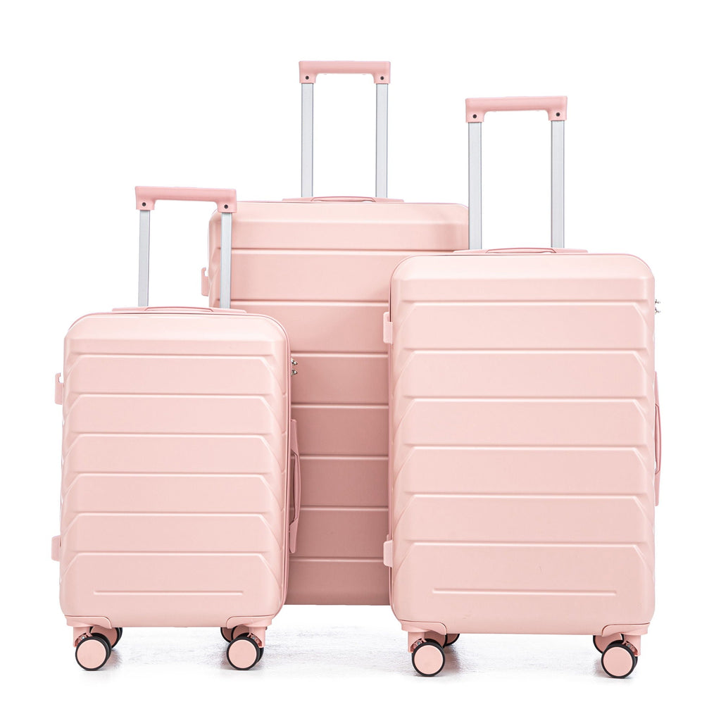 3 Pieces Set Spinner Wheel Luggage With Combination Lock