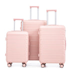 3 Pieces Set Spinner Wheel Luggage With Combination Lock