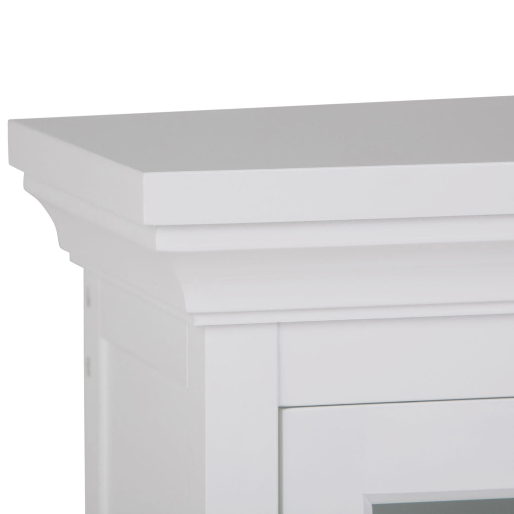 Avington 2 Door Wall Cabinet with Cubbies - Pure White