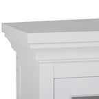 Avington 2 Door Wall Cabinet with Cubbies - Pure White