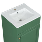 Bathroom Vanity with Sink and Adjustable Shelf - Multiple Colors