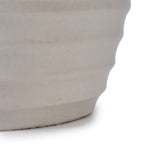 White Flowerpot Planter with Durable Construction - White