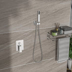 Modern Dual Shower Head System with 16" Ceiling Mount - Multiple Finishes
