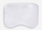 Balance Cuddle Curve 3.X Air-Mesh Pillow with Dri-Tec Moisture-Wicking - White