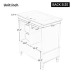 30" Bathroom Vanity with Sink and Soft-Close Drawers - White or Black