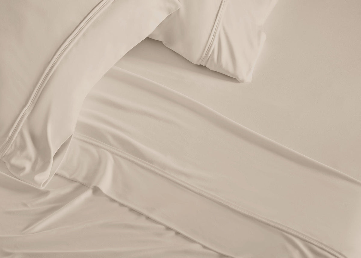 Dri-Tec Full Sheet Set with Moisture-Wicking Fabric - Beige