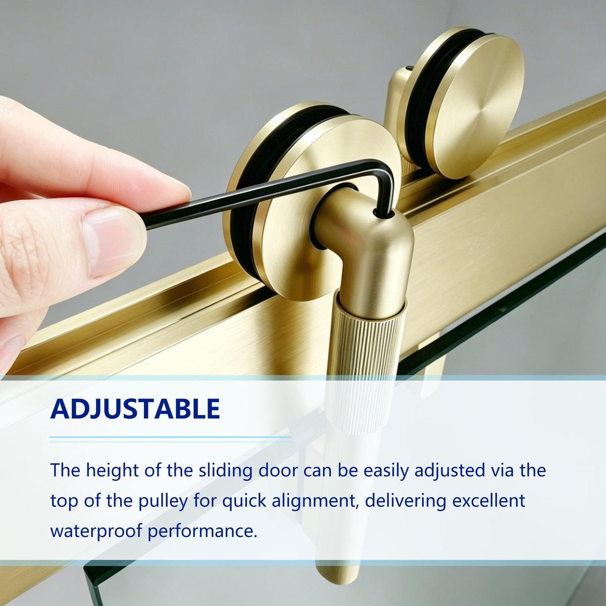 Frameless Double Sliding Shower Door