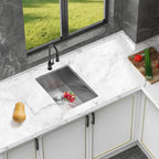 Undermount Stainless Steel Kitchen Sink with Deep Single Bowl - Gray