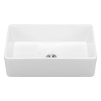 Farmhouse Sink Undermount Kitchen Single Bowl with Extra-Large Basin - White