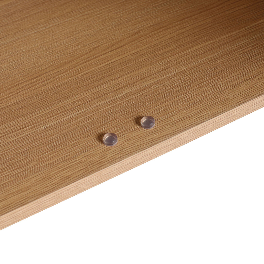 Bathroom Vanity Set with Resin Countertop Sink and 2 Doors - Light Brown Oak
