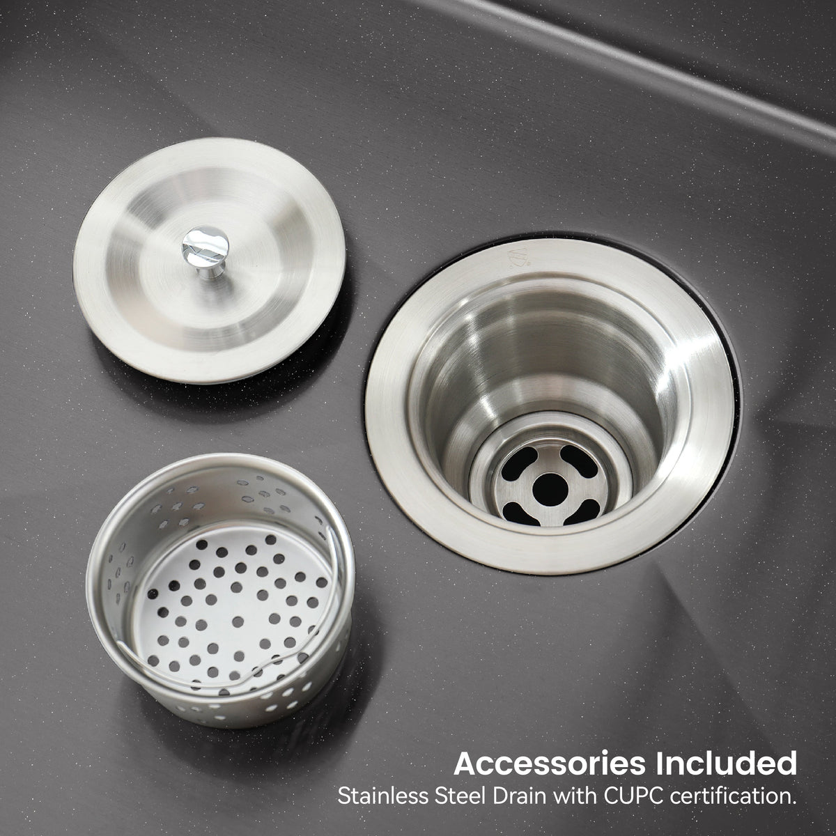Stainless Steel Kitchen Sink with Single Bowl Undermount - Satin Finish
