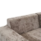 Modular Cloud Sectional Sofa Set with Deep Seating - Choose Beige, Dark Gray, or Dark Brown