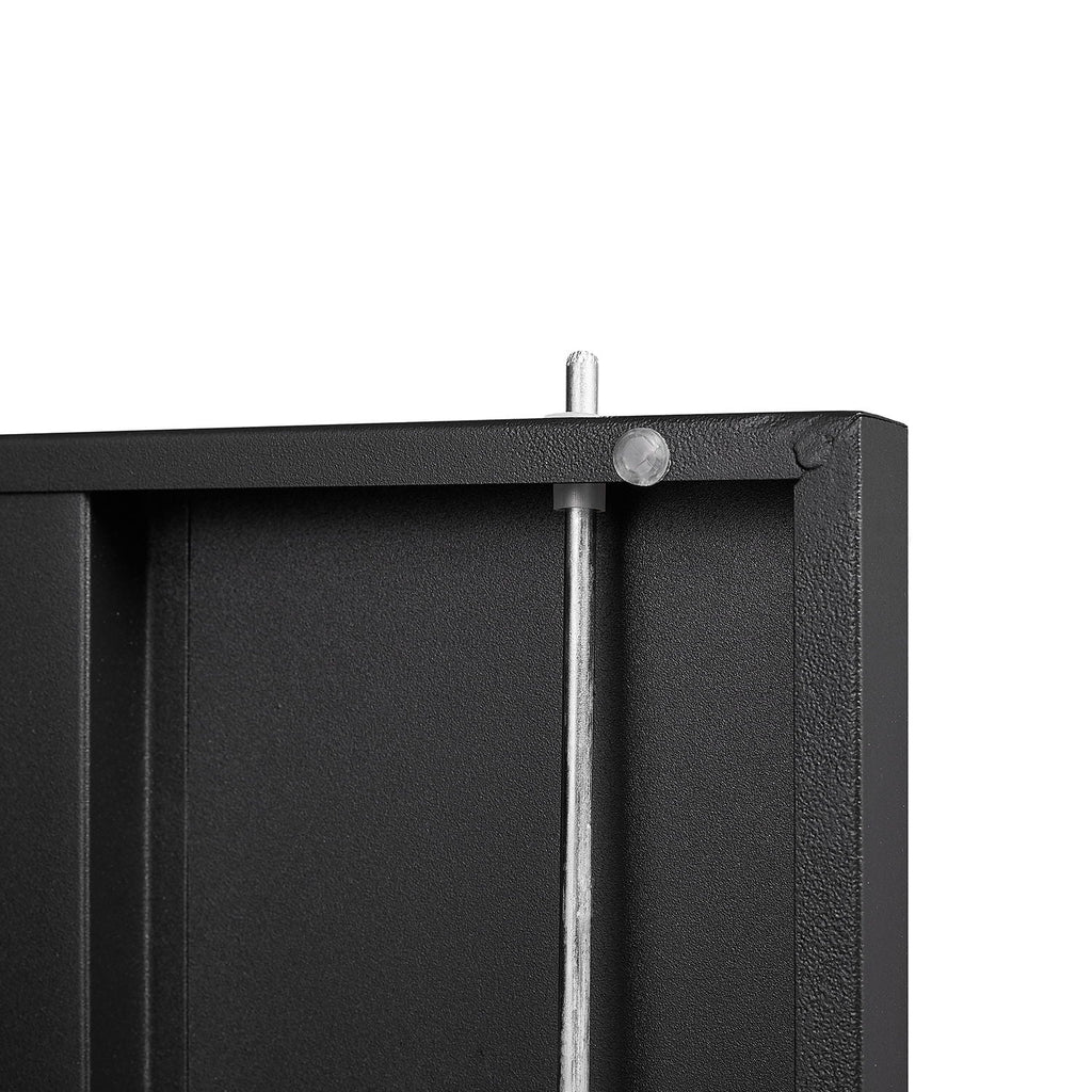 Metal Storage Cabinet With Locking Doors And Adjustable Shelf