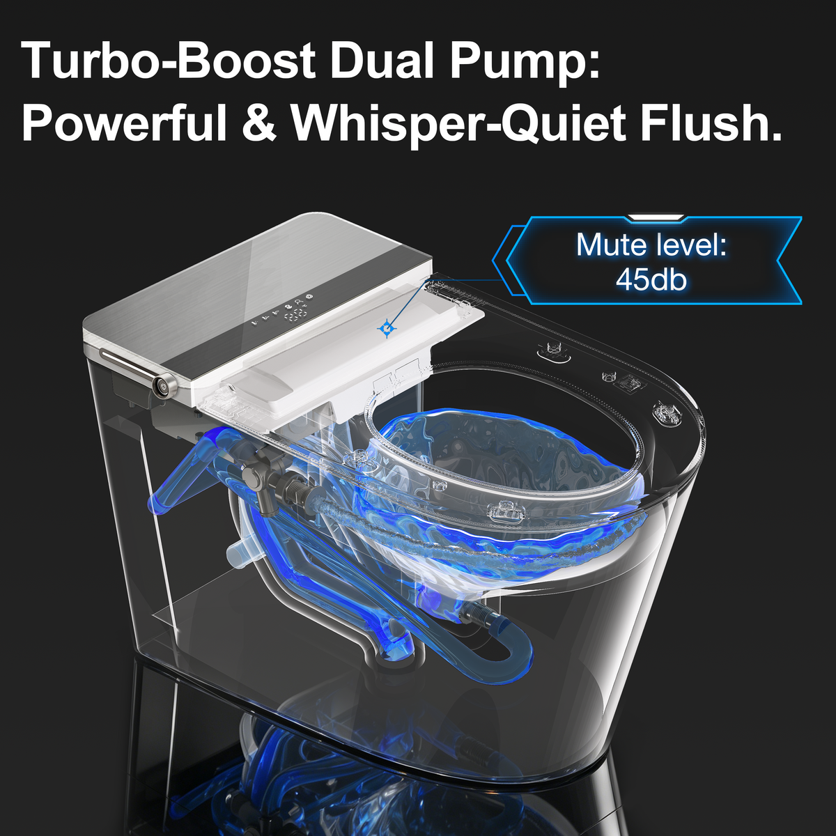Intelligent All-In-One Toilet with High-Speed Drying - Porcelain