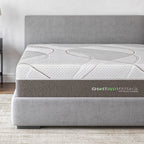 12" Profile Massage Mattress Hybrid with Pneumatic Air Cell Technology - White