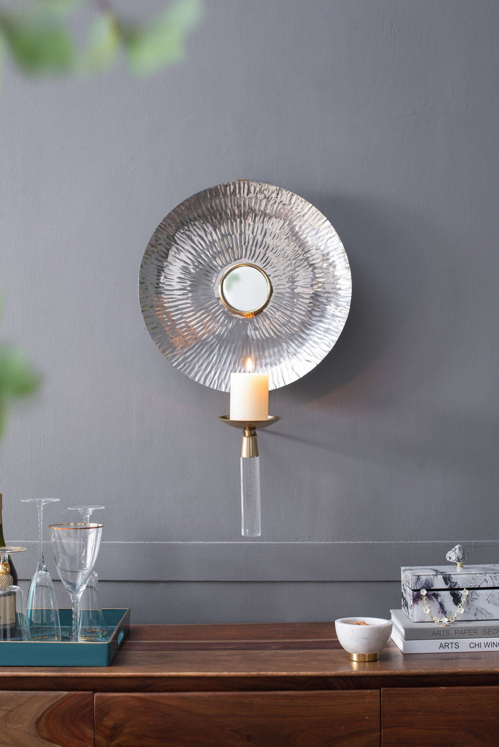 Maria Wall Sconce with Modern Circular Design - Gold