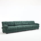 Modular Sectional Sofa Cloud Couch with Deep Seating - Light Flannelette