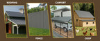 Galvanized Steel Corrugated Metal Roof Panels - Set of 20