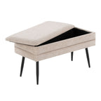 Contemporary Storage Bench with Removable Lid - Light Brown or Dark Brown
