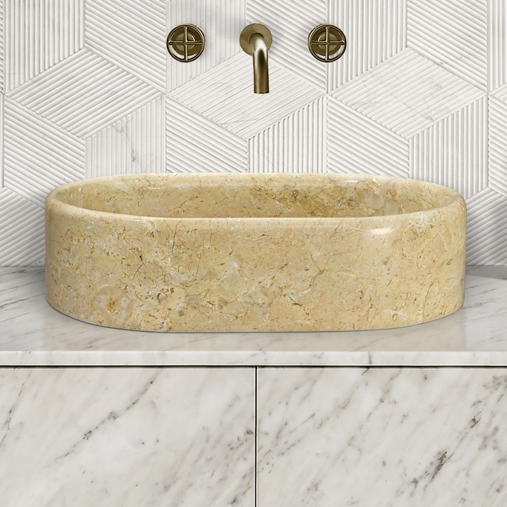 Semi Polished Bathroom Vessel Sink