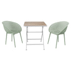 2 Pack Lounge Chair Set & Folding Square Table
