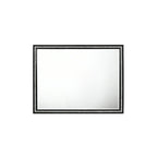 Haiden Weathered Mirror with Beveled Glass - Black
