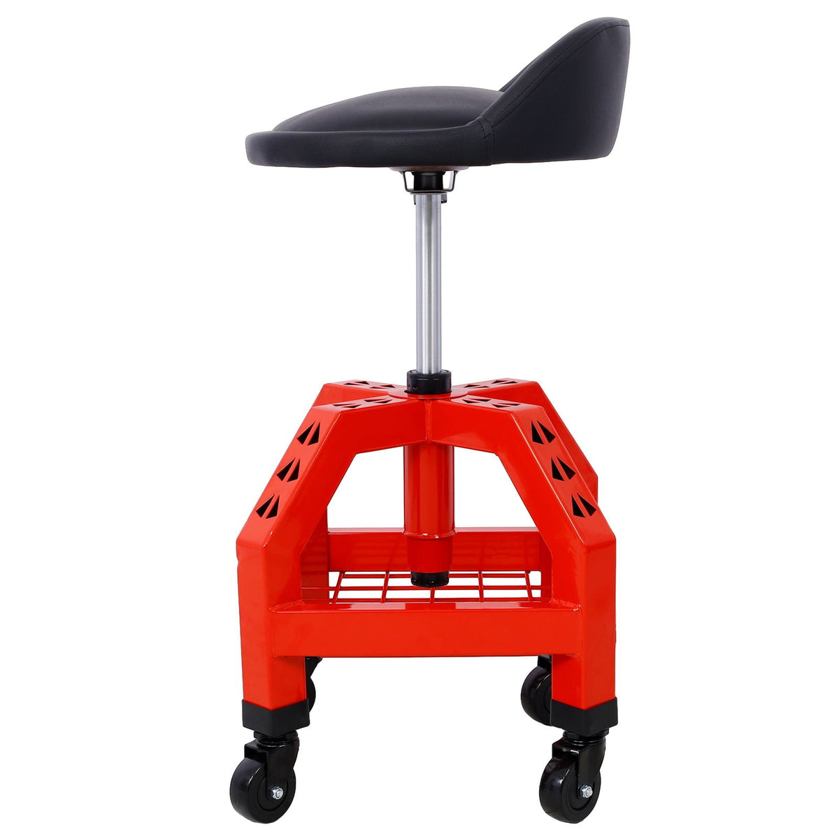 Pneumatic 360 Degree Swivel Creeper Stool with Adjustable Height - Red, Yellow, Green, Dark Gray