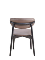 Lanae Polished Microfiber Side Chair Set of 2 with Foam Support - Gray