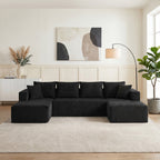 132.1 Inch Modular Sectional Sofa with Double Chaise