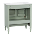Freestanding Vanity with Drawer & Soft Close Doors - Green or White