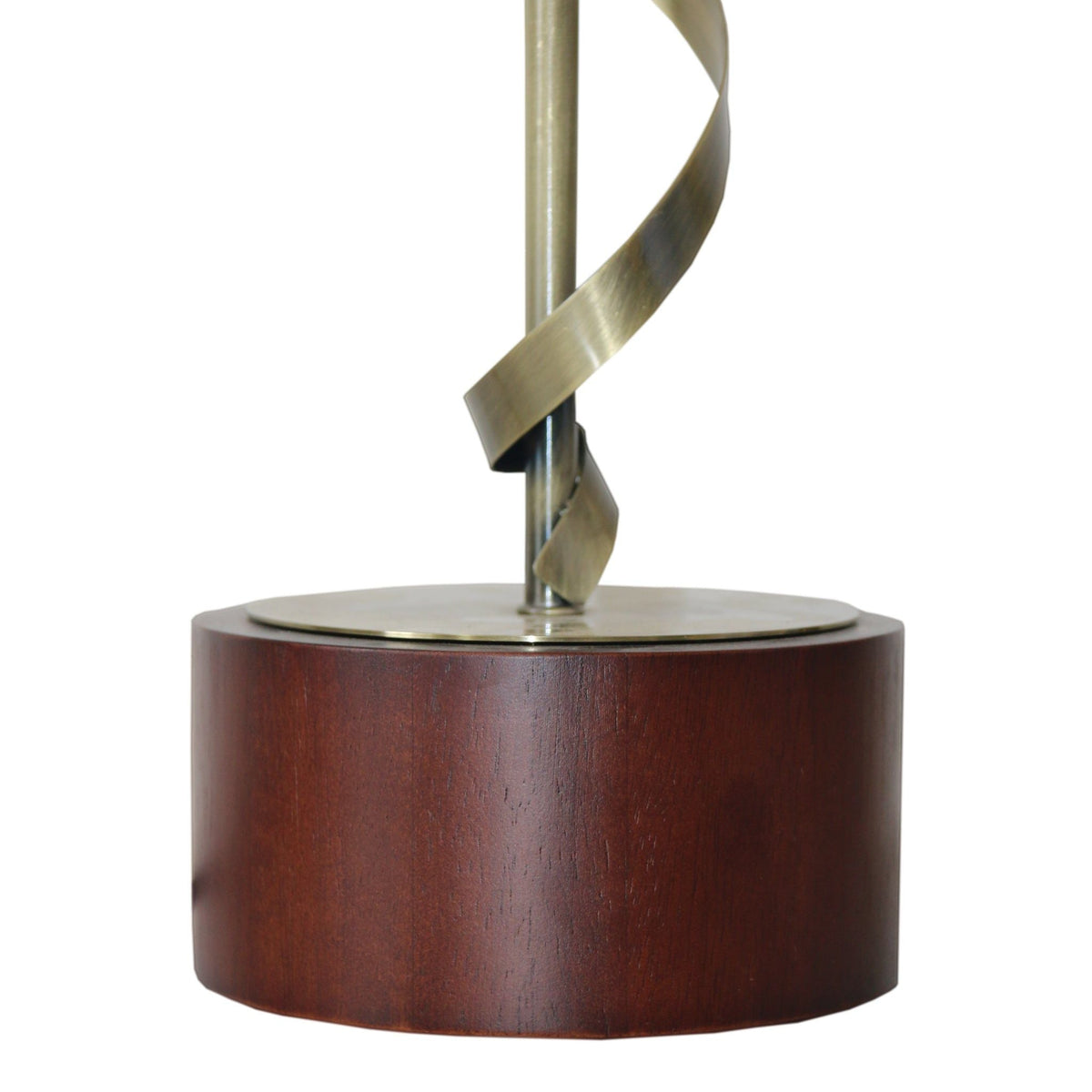 Nightstand Desk Lamp with Twisted Base - White