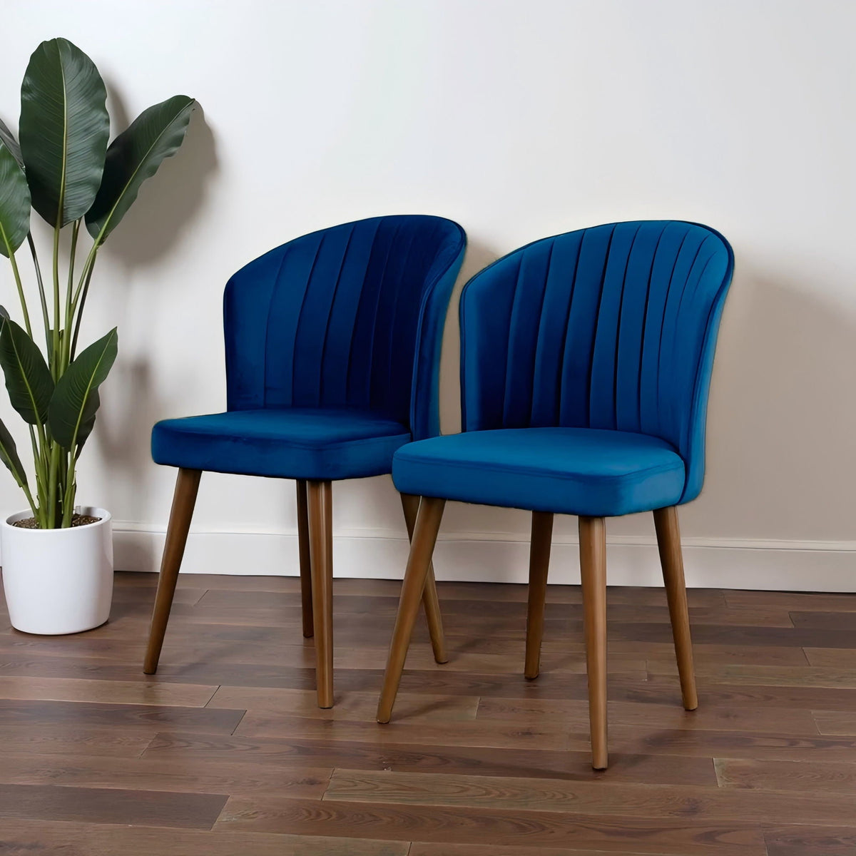 Comfortable Parsons Dining Chair Set with No Assembly Required - Beige, Blue, Yellow