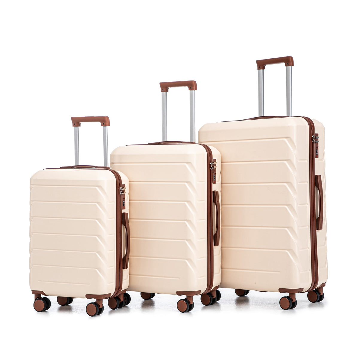 3-Piece ABS Spinner Wheel Luggage Set