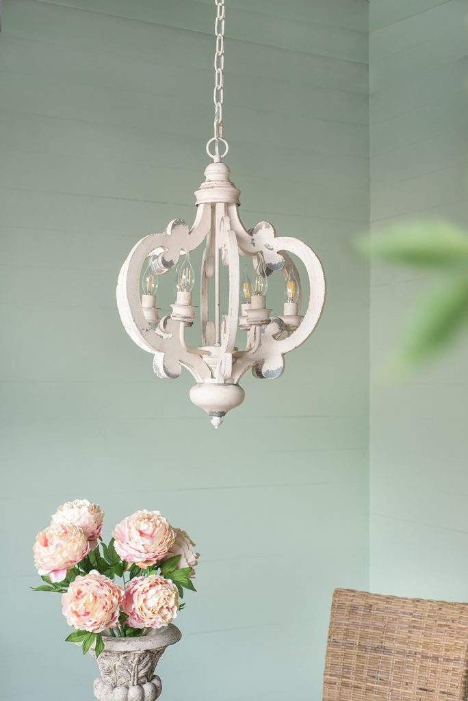 Farmhouse Chandelier with Adjustable Chain - Multiple Colors