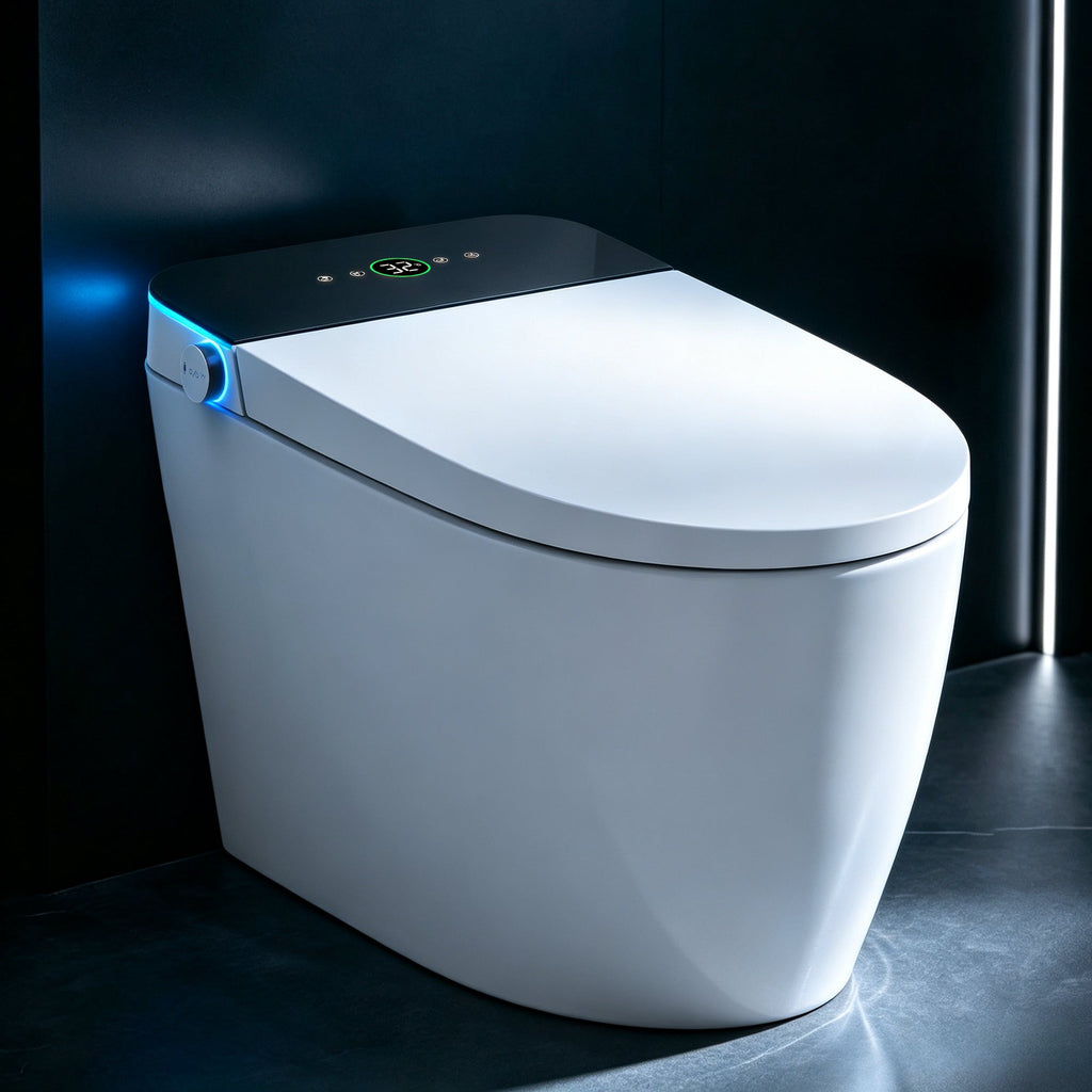 Smart Toilet with Heated Bidet Seat
