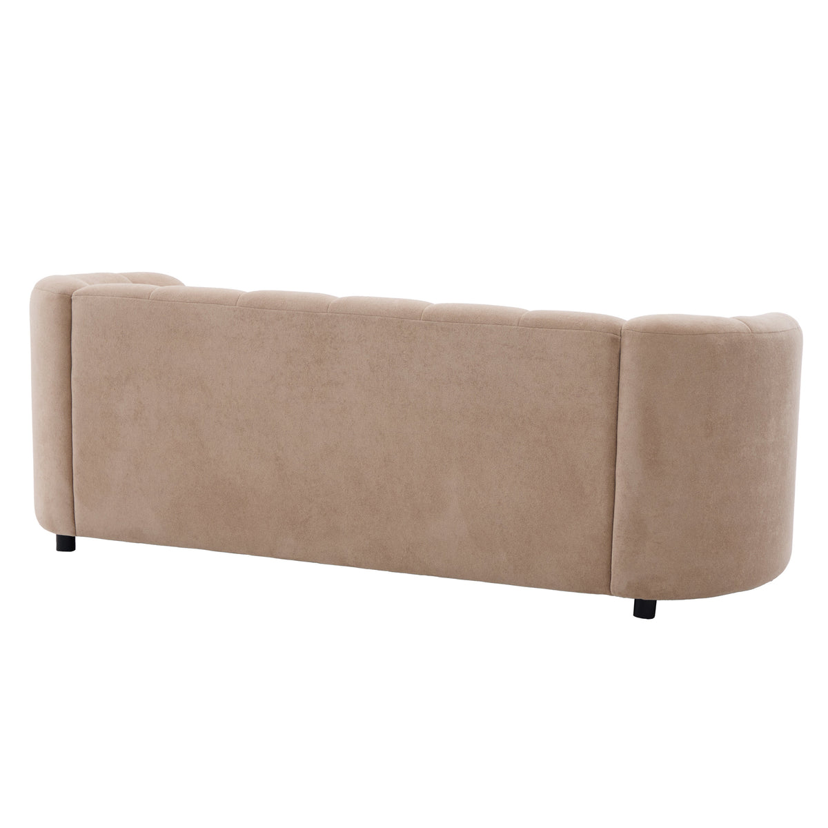 Mirelle 80 in. Modern Curved Velvet Sofa Couch with Curved Backrest - Nomad