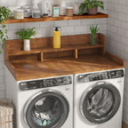Washer Dryer Countertop with Non-Slip Pads - Walnut