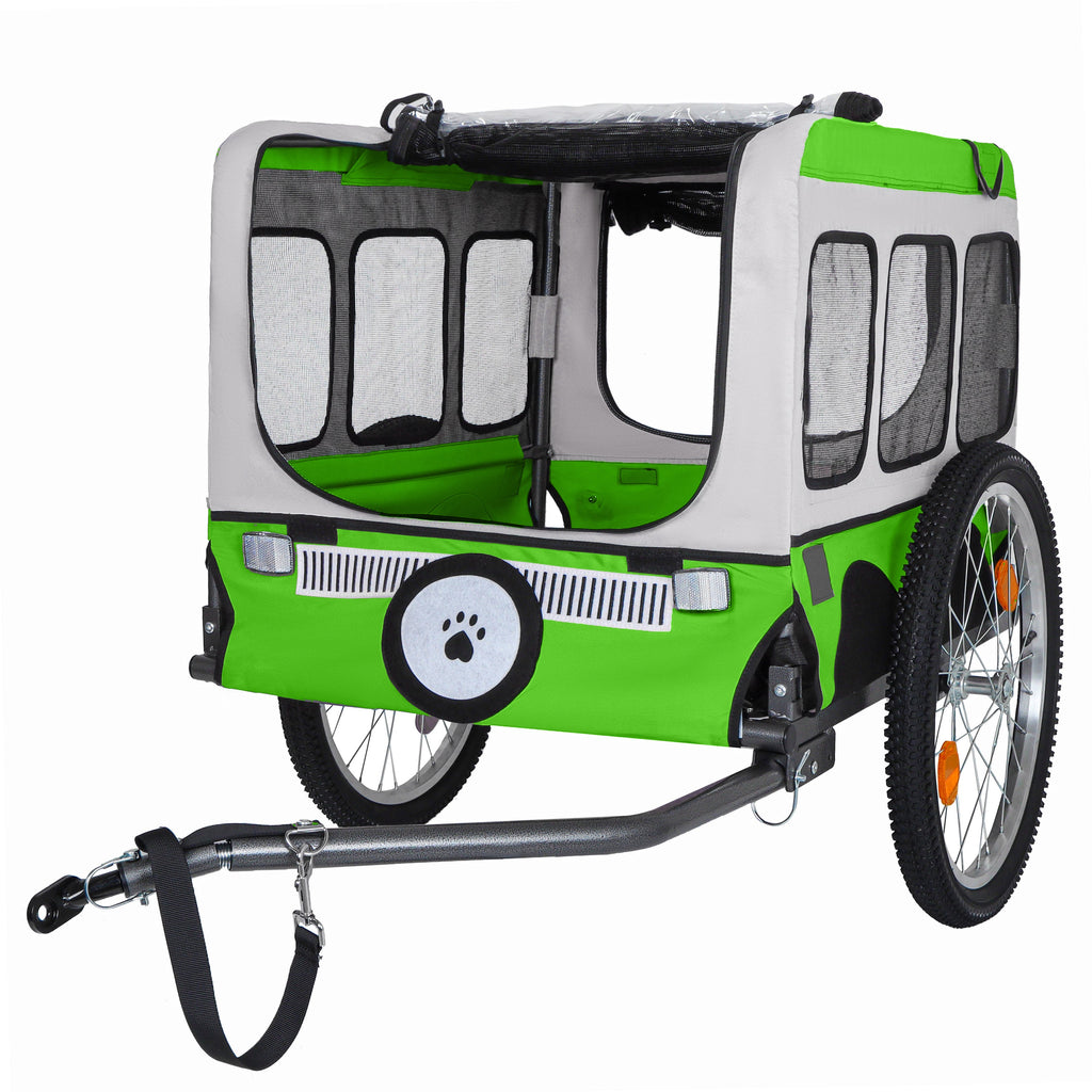 Large Folding Bike Trailer for Dogs with Folding Steel Frame - Multiple Colors