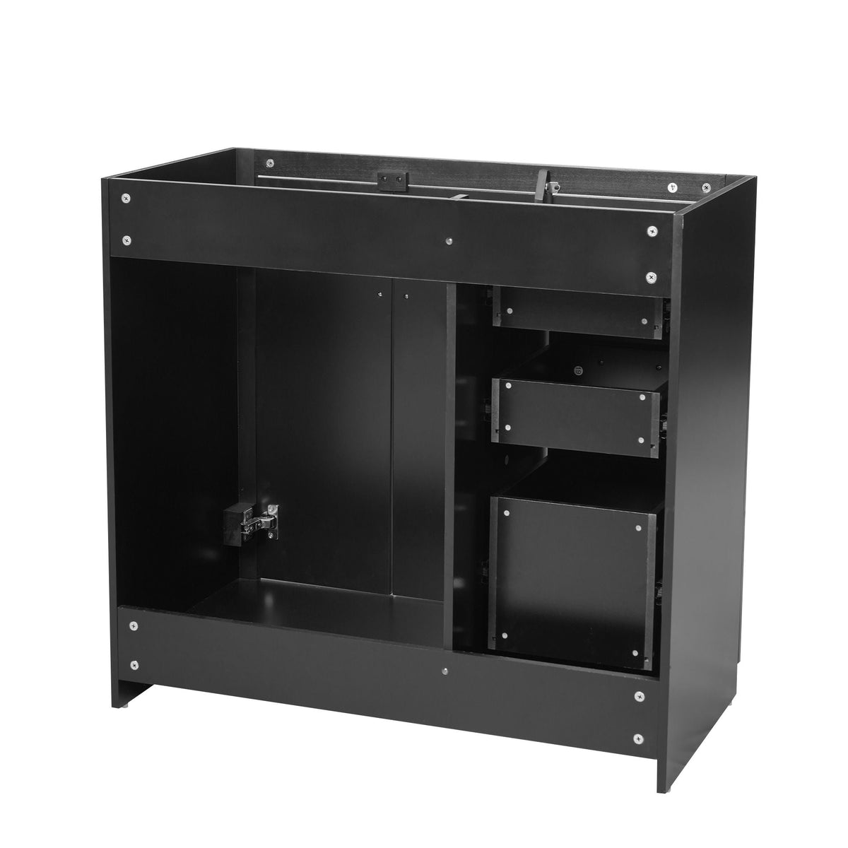 Retro Style Bathroom Vanity with Soft Closing Doors - Multiple Colors