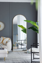 Celine Arch Body Mirror with Slim Frame - Black or Gold