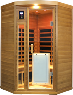 Low EMF Far-Infrared Two Person Sauna with LCD Touch Control - Natural Red Cedar